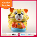 Souvenir ceramic saving bank cat and fish with painting